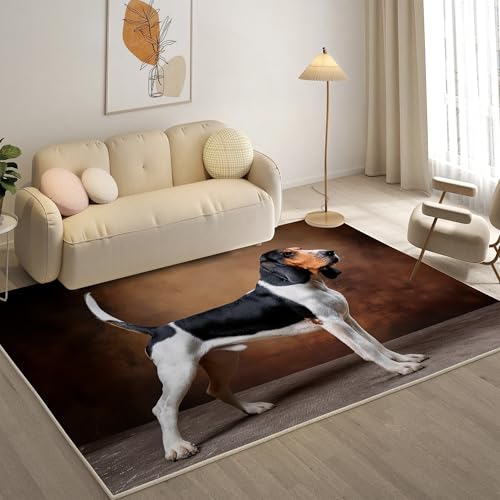 Teppich 200x300, Waschbar Anti-Rutsch Extra GroßE Teppiche, Beagle Moderner Kurzflor Teppich Wohnzimmer Schlafzimmer mit, Süß von KaiHeBeding