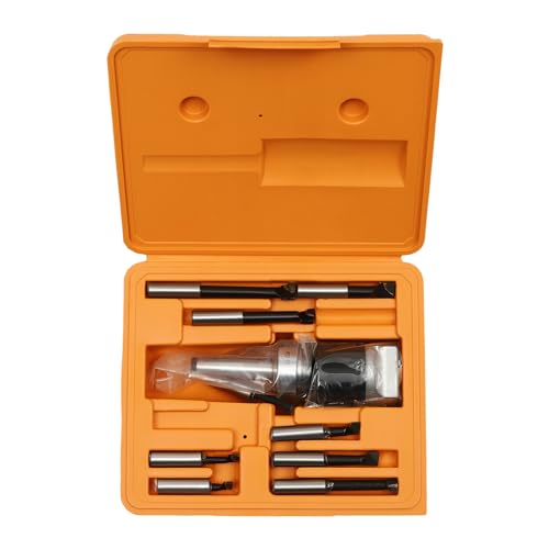 Bohrstange Set,MT2 -M10 F1-12 50mm Bohrkopf mit 9 Stück 12mm Bohrstangen Fräsmaschine Zubehör Bohrstange Set,MT2 -M10 F1-12 50mm Bohrkopf mit 9 Stück 12mm Bohrstangen Fräsmaschine Zubehör von Kaibrite