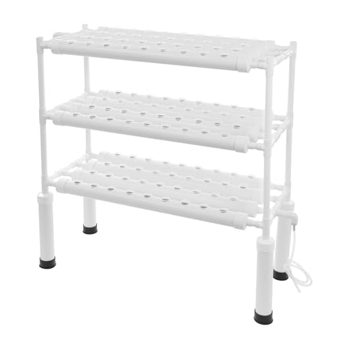 3 Schicht Hydroponics Wachsendes System Weiß PVC Hydroponic Grow Kit mit 108 Pflanzstellen & Wasserpumpe Erdlose Pflanzenanbau-Systeme für Den Anbau Von Gemüse Und Obst 3 Schicht Hydroponics Wachsendes System Weiß PVC Hydroponic Grow Kit mit 108 Pflanzstellen & Wasserpumpe Erdlose Pflanzenanbau-Systeme für Den Anbau Von Gemüse Und Obst von Kaichenyt