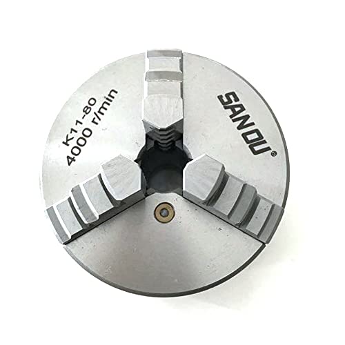 Kaichenyt 3 Backenfutter, Präzisions Dreibackenfutter Ø 80-125mm 3 Drehmaschinenfutter DrehmaschiNe (80cm) von Kaichenyt