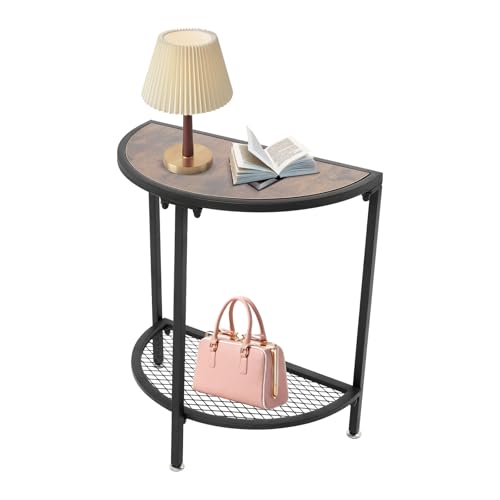 Kaichenyt Lagerregal, Beistelltisch mit Untere Ebene Mesh Sofatisch Max. Belastbarkeit 50kg Couchtisch für Schlafsaal 48x26.5x50cm Schwarz+Walnuss Farbe Kaichenyt Lagerregal, Beistelltisch mit Untere Ebene Mesh Sofatisch Max. Belastbarkeit 50kg Couchtisch für Schlafsaal 48x26.5x50cm Schwarz+Walnuss Farbe von Kaichenyt