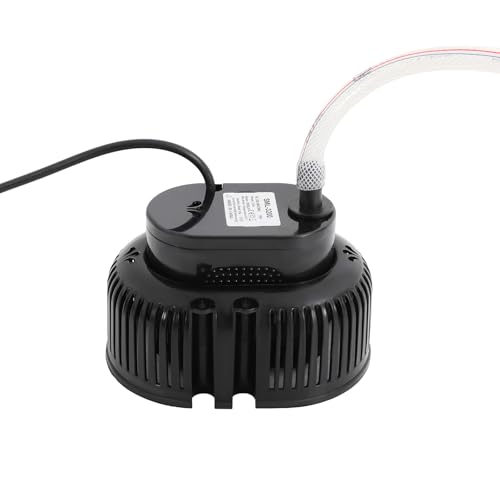 Kaichenyt Poolabdeckpumpen, Schmutzwasser-Tauchpumpe 75W 3000L/H mit Wasserleitung Maximale Hubhöhe 3.2m IPX8-Wasserdichtigkeit für Brunnen Schwarz von Kaichenyt