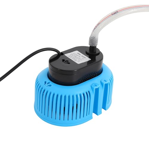 Kaichenyt Schwimmbadpumpe, Poolabdeckpumpen 75W 3000L/H mit Filterlöcher Maximalen Förderhöhe von 10,5 Fuß IPX8-Wasserdichtigkeit für Aquarien Blau, Schwarz von Kaichenyt