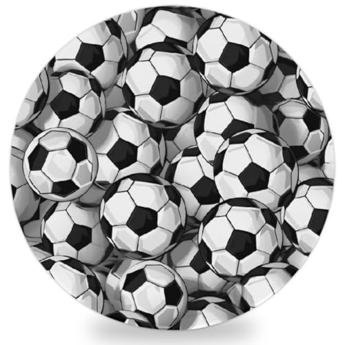 Untersetzer mit Fußball-Motiv, Keramik, saugfähig, geeignet für Heimdekoration, Bar, Küche, Party, 10,2 cm Untersetzer mit Fußball-Motiv, Keramik, saugfähig, geeignet für Heimdekoration, Bar, Küche, Party, 10,2 cm von Kaifanee