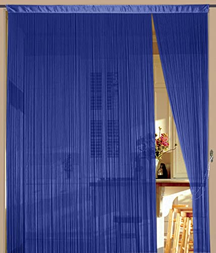 Kaikoon Fadenvorhang Vorhang Fadenstore Fadengardine 150 cm x 300 cm blau von Kaikoon