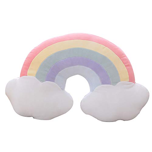 Kailya Regenbogen Kissen Star Wolken Schale Dreieck Runden Kissen Sitz Stuhl Zurück Polster zum Kinder (#3) von Kailya