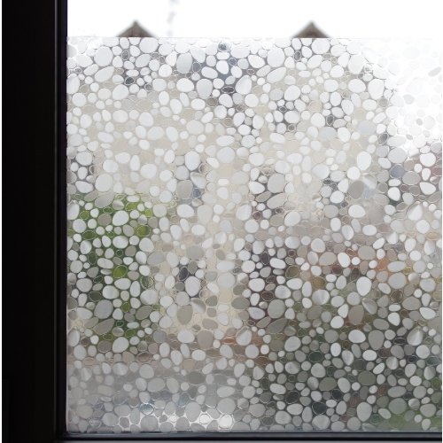 Fensterfolie 150x45cm Kiesel Sichtschutzfolie statische Folie Dekorfolie von Kaiman