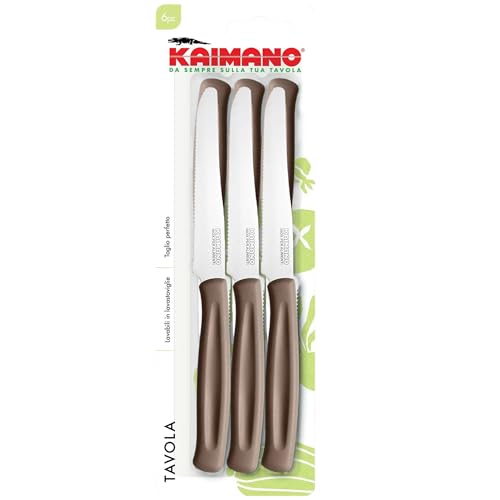 Kaimano Modellnummer 1023397 Dinamik Tischmesser, Edelstahl, Braun, 28 x 10 x 2 cm, 6-Einheiten von Fiskars