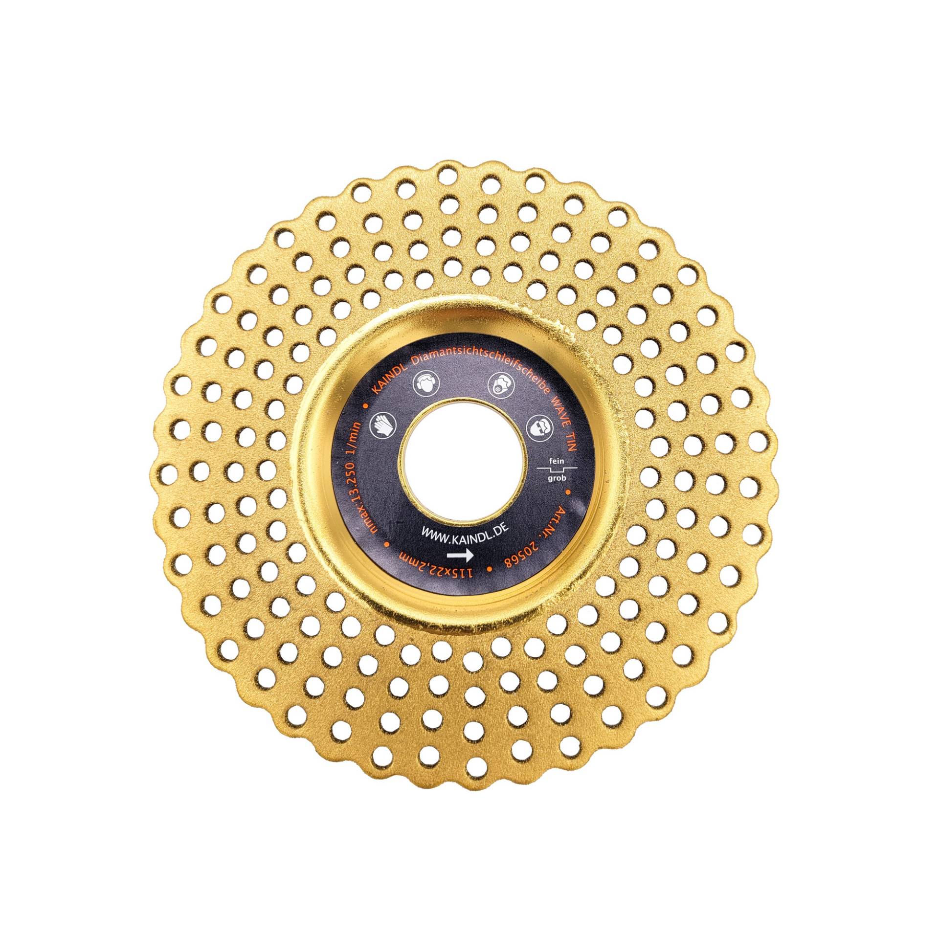 Kaindl Diamantschleifscheibe 'Wave TIN' Ø 115 x 22,2 mm Kaindl Diamantschleifscheibe 'Wave TIN' Ø 115 x 22,2 mm von Kaindl