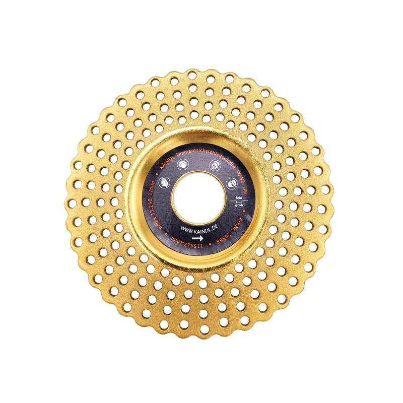Kaindl Diamantschleifscheibe 'Wave TIN' Ø 115 x 22,2 mm von Kaindl