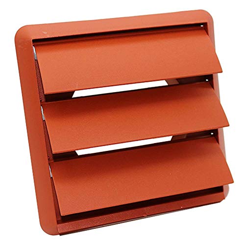 Kair Air Vent Gravity Grille with Non-Return Shutter Flaps - 100mm Round Spigot - Terracotta - SYS-100 - DUCVKC243-TC by Kair von Kair