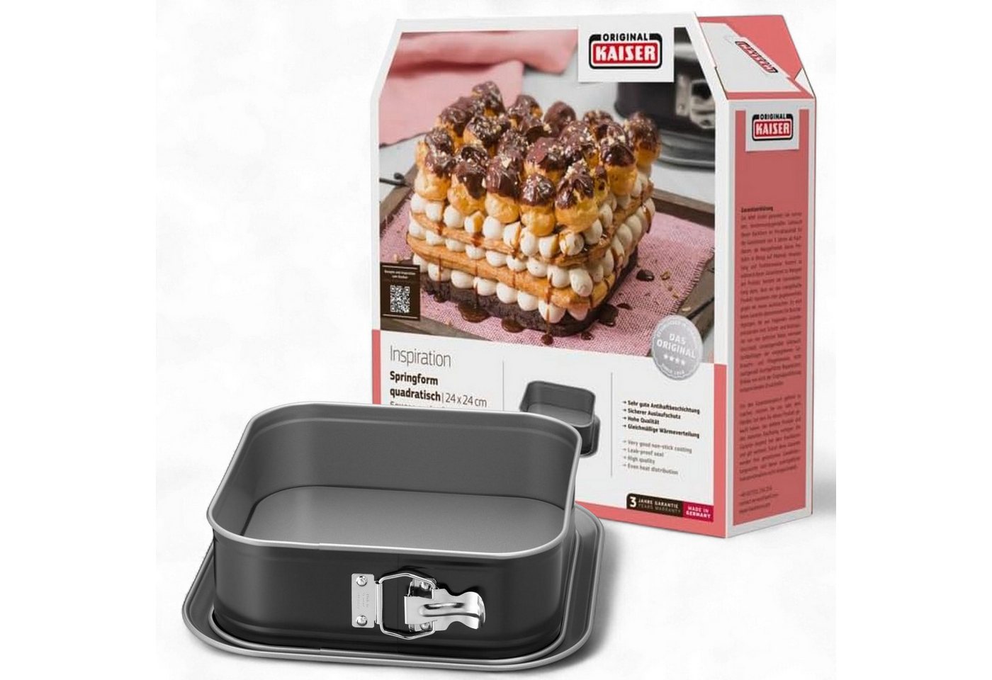 Kaiser Backformen Springform KAISER Inspiration Springform quadratisch 24 x 24 cm Kaiser Backformen Springform KAISER Inspiration Springform quadratisch 24 x 24 cm von Kaiser Backformen