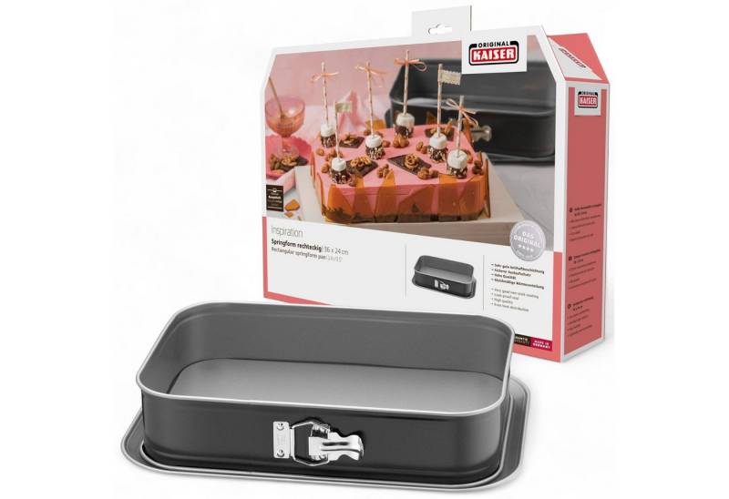Kaiser Backformen Springform KAISER Springform Inspiration eckig 36x24cm Kaiser Backformen Springform KAISER Springform Inspiration eckig 36x24cm von Kaiser Backformen