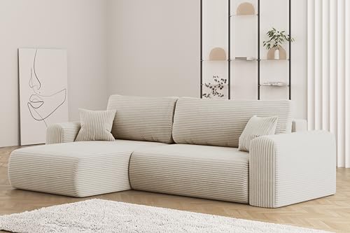 Kaiser Möbel, Sofa mit schlaffunktion, mit Bettkasten, Schlafsofa Capri, Designer Sofa, Modern Design Couch, Polsterecke, Freistehend, Stoff POSO Ecru Links Kaiser Möbel, Sofa mit schlaffunktion, mit Bettkasten, Schlafsofa Capri, Designer Sofa, Modern Design Couch, Polsterecke, Freistehend, Stoff POSO Ecru Links von Kaiser Möbel