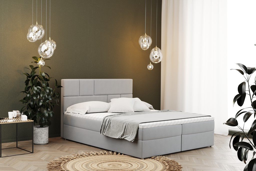 Kaiser Möbel Boxspringbett mit bettkasten matratze BALI stoff Mat Velvet, Bonell-Matratze, Große Auswahl an Größen, Overlay-Deckel Kaiser Möbel Boxspringbett mit bettkasten matratze BALI stoff Mat Velvet, Bonell-Matratze, Große Auswahl an Größen, Overlay-Deckel von Kaiser Möbel