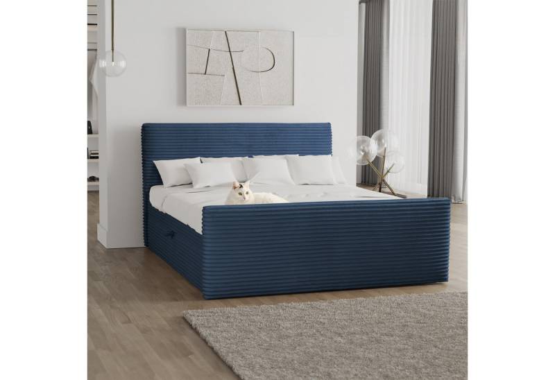 Kaiser Möbel Boxspringbett Trento mit Bettkasten, Topper und Bonellmatratze, VELO Stoff (Komplett-Set (Bettgestell, Matratze, Topper), mit Topper mit Bettkasten antibakterieller Bezug einfache Montage Kaiser Möbel Boxspringbett Trento mit Bettkasten, Topper und Bonellmatratze, VELO Stoff (Komplett-Set (Bettgestell, Matratze, Topper), mit Topper mit Bettkasten antibakterieller Bezug einfache Montage von Kaiser Möbel