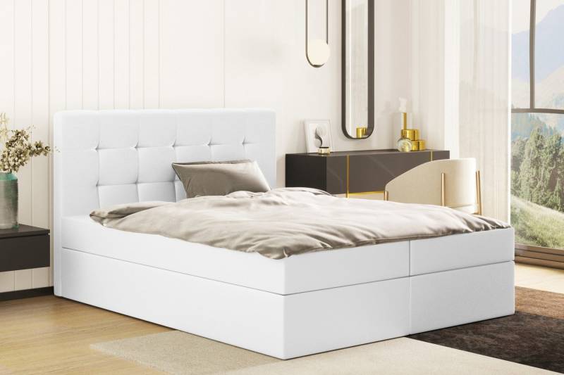 Kaiser Möbel Boxspringbett mit matratze, Schlafbett LUDANO stoff Cayenne, Polsterbett mit 2 Bettkästen, Cayenn-Stoff, viele Größen erhältlich Kaiser Möbel Boxspringbett mit matratze, Schlafbett LUDANO stoff Cayenne, Polsterbett mit 2 Bettkästen, Cayenn-Stoff, viele Größen erhältlich von Kaiser Möbel