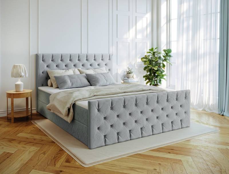 Kaiser Möbel Boxspringbett Kontinentalbett Mars Mit Bettkasten Stoff Riviera von Kaiser Möbel
