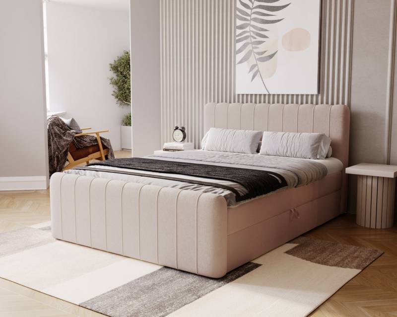 Kaiser Möbel Boxspringbett Kontinentalbett OSLO mit Bettkasten, Bequem und Modern, Stoff Komodo, Bettkasten und Topper, inklusive Matratze, mehrere Größen Kaiser Möbel Boxspringbett Kontinentalbett OSLO mit Bettkasten, Bequem und Modern, Stoff Komodo, Bettkasten und Topper, inklusive Matratze, mehrere Größen von Kaiser Möbel