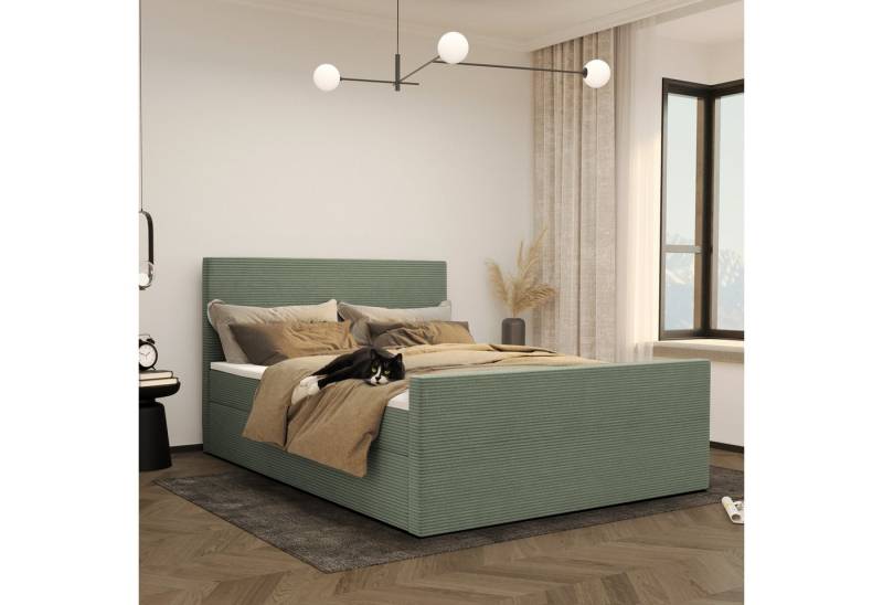 Kaiser Möbel Boxspringbett Modern mit bettkasten und topper VIESTA stoff Poso, Große Auswahl an Größen, zwei Bettkästen, Topper Kaiser Möbel Boxspringbett Modern mit bettkasten und topper VIESTA stoff Poso, Große Auswahl an Größen, zwei Bettkästen, Topper von Kaiser Möbel