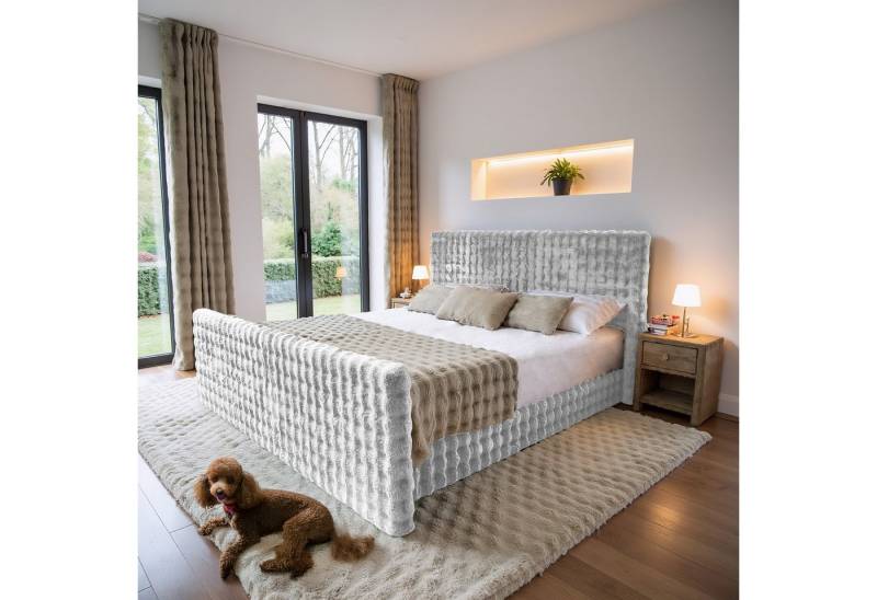 Kaiser Möbel Boxspringbett mit bettkasten, matratze, topper, BLANKET stoff Bubble, Bettkasten und Topper, inklusive Matratze, Mehrere Dimensionen von Kaiser Möbel