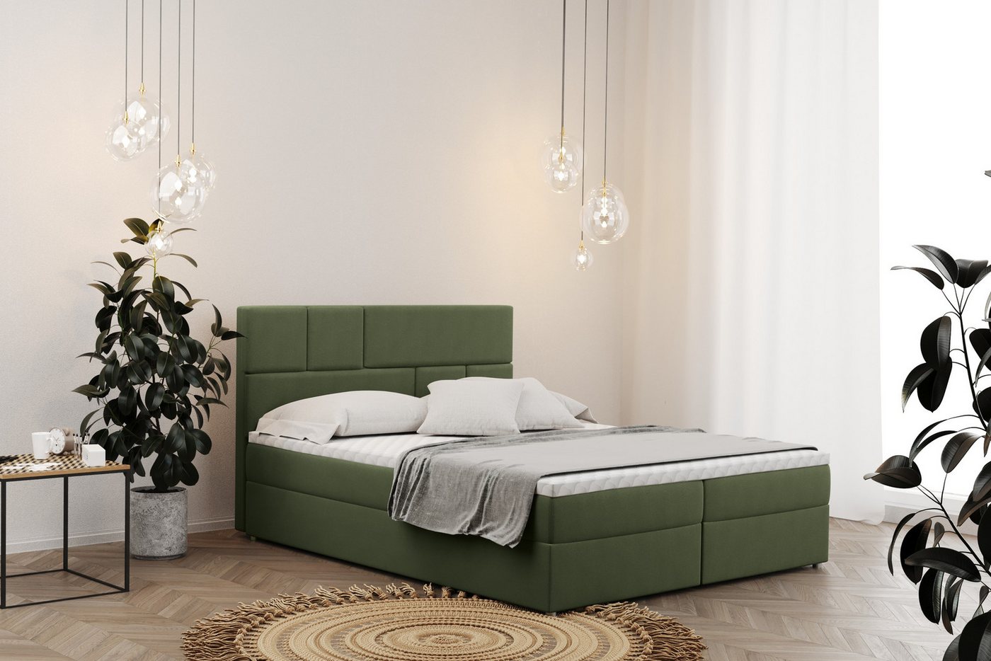 Kaiser Möbel Boxspringbett mit bettkasten matratze BALI stoff Mat Velvet, Bonell-Matratze, Große Auswahl an Größen, Overlay-Deckel Kaiser Möbel Boxspringbett mit bettkasten matratze BALI stoff Mat Velvet, Bonell-Matratze, Große Auswahl an Größen, Overlay-Deckel von Kaiser Möbel