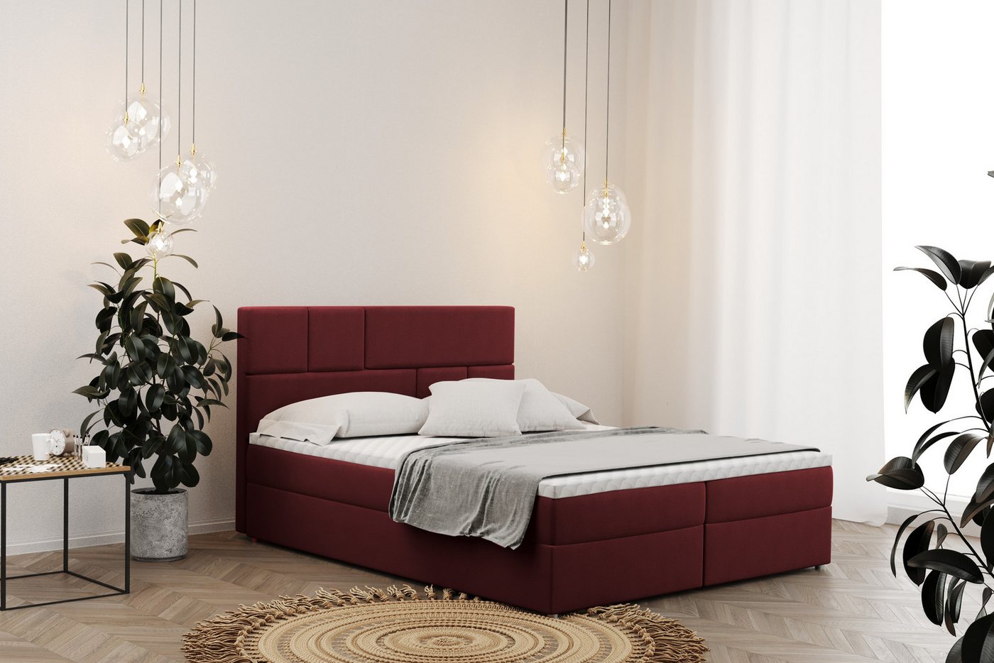 Kaiser Möbel Boxspringbett mit bettkasten matratze BALI stoff Mat Velvet, Bonell-Matratze, Große Auswahl an Größen, Overlay-Deckel Kaiser Möbel Boxspringbett mit bettkasten matratze BALI stoff Mat Velvet, Bonell-Matratze, Große Auswahl an Größen, Overlay-Deckel von Kaiser Möbel