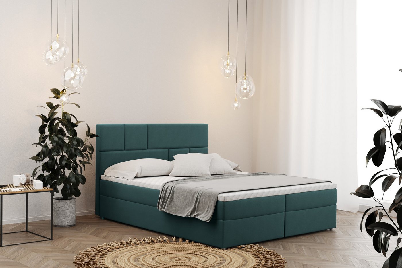 Kaiser Möbel Boxspringbett mit bettkasten matratze BALI stoff Mat Velvet, Bonell-Matratze, Große Auswahl an Größen, Overlay-Deckel Kaiser Möbel Boxspringbett mit bettkasten matratze BALI stoff Mat Velvet, Bonell-Matratze, Große Auswahl an Größen, Overlay-Deckel von Kaiser Möbel