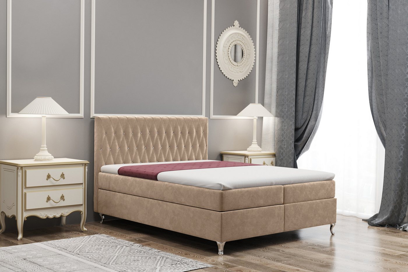 Kaiser Möbel Boxspringbett KATE – mit Stauraum, Matratze inklusive, Bezug Monolith (Matratze inklusive,Bettkasten inklusive,Kopfteil inklusive), Verstellbare Kopfstütze,Hochwertige Verarbeitung Kaiser Möbel Boxspringbett KATE – mit Stauraum, Matratze inklusive, Bezug Monolith (Matratze inklusive,Bettkasten inklusive,Kopfteil inklusive), Verstellbare Kopfstütze,Hochwertige Verarbeitung von Kaiser Möbel