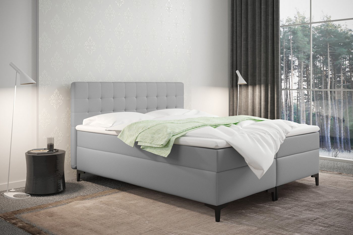 Kaiser Möbel Boxspringbett Denver mit Bettkasten und Matratze – Bezug Kunstleder, viele Farben, Bonell matratze Kaiser Möbel Boxspringbett Denver mit Bettkasten und Matratze – Bezug Kunstleder, viele Farben, Bonell matratze von Kaiser Möbel