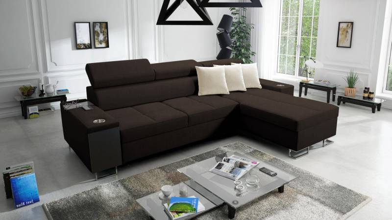 Kaiser Möbel Ecksofa Bequemes mit Schlaffunktion MORENA I MINI von Kaiser Möbel