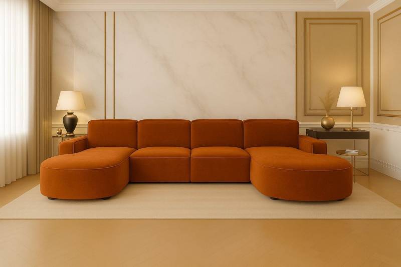 Kaiser Möbel Ecksofa Cursal Round U-Form – großes modulares Sofa mit sanften Rundungen Kaiser Möbel Ecksofa Cursal Round U-Form – großes modulares Sofa mit sanften Rundungen von Kaiser Möbel