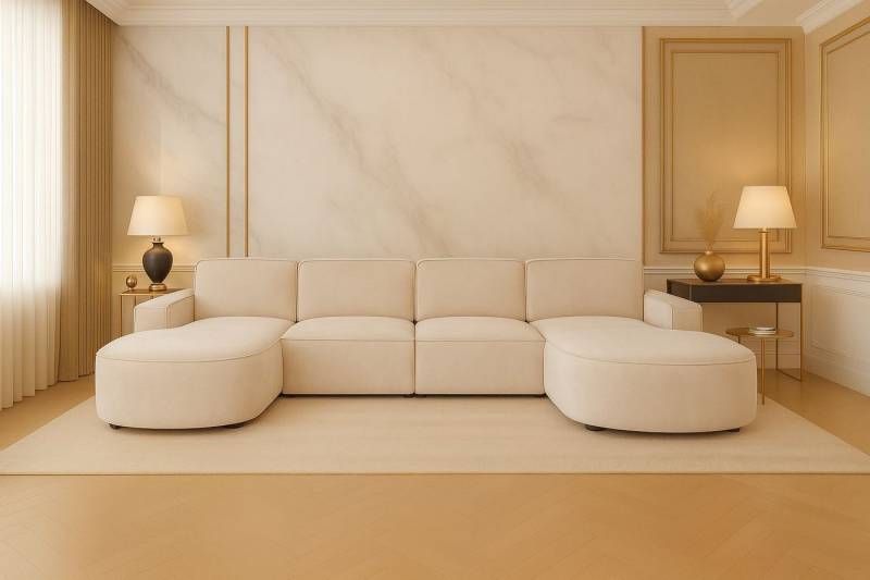 Kaiser Möbel Ecksofa Cursal Round U-Form – großes modulares Sofa mit sanften Rundungen Kaiser Möbel Ecksofa Cursal Round U-Form – großes modulares Sofa mit sanften Rundungen von Kaiser Möbel
