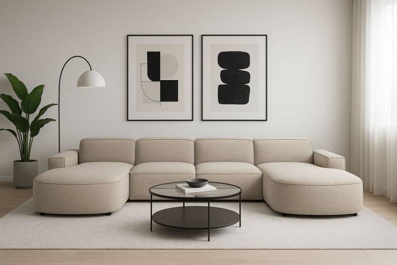 Kaiser Möbel Ecksofa Cursal Round U-Form – großes modulares Sofa mit sanften Rundungen Kaiser Möbel Ecksofa Cursal Round U-Form – großes modulares Sofa mit sanften Rundungen von Kaiser Möbel