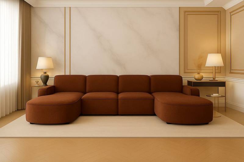 Kaiser Möbel Ecksofa Cursal Round U-Form – großes modulares Sofa mit sanften Rundungen Kaiser Möbel Ecksofa Cursal Round U-Form – großes modulares Sofa mit sanften Rundungen von Kaiser Möbel