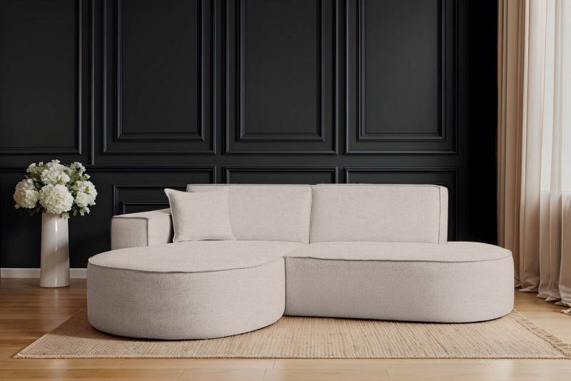 Kaiser Möbel Ecksofa Designer MODENA STUDIO stoff Artico, Einzelsofa, Minimalistisches Design mit abgerundeten Linien von Kaiser Möbel
