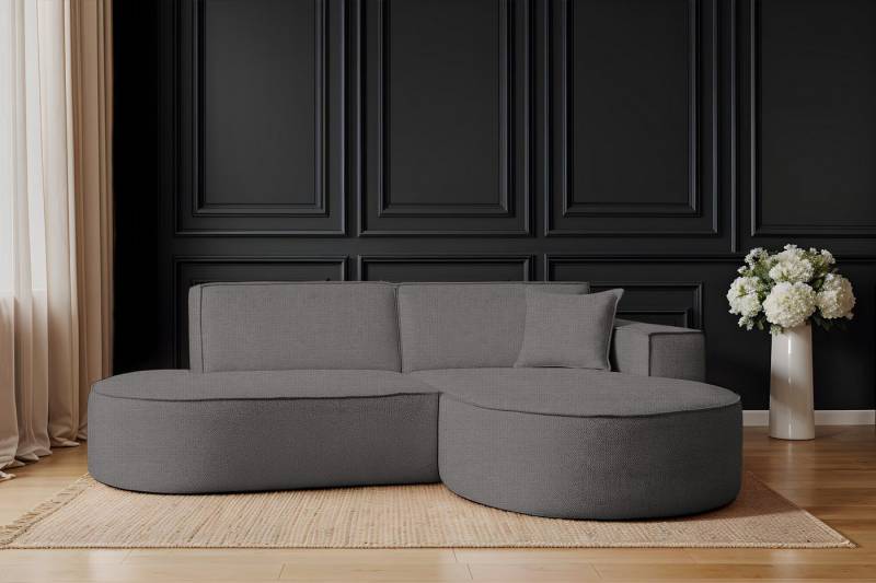 Kaiser Möbel Ecksofa Designer MODENA STUDIO stoff Artico, Einzelsofa, Minimalistisches Design mit abgerundeten Linien von Kaiser Möbel