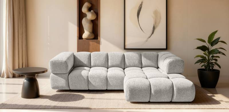 Kaiser Möbel Ecksofa Designsofa mit luxuriösem Strukturstoff im Stoff Puente AVERRO, Exklusive 3D-Struktur des Stoffes,Designorientiertes Premium-Ecksofa Kaiser Möbel Ecksofa Designsofa mit luxuriösem Strukturstoff im Stoff Puente AVERRO, Exklusive 3D-Struktur des Stoffes,Designorientiertes Premium-Ecksofa von Kaiser Möbel