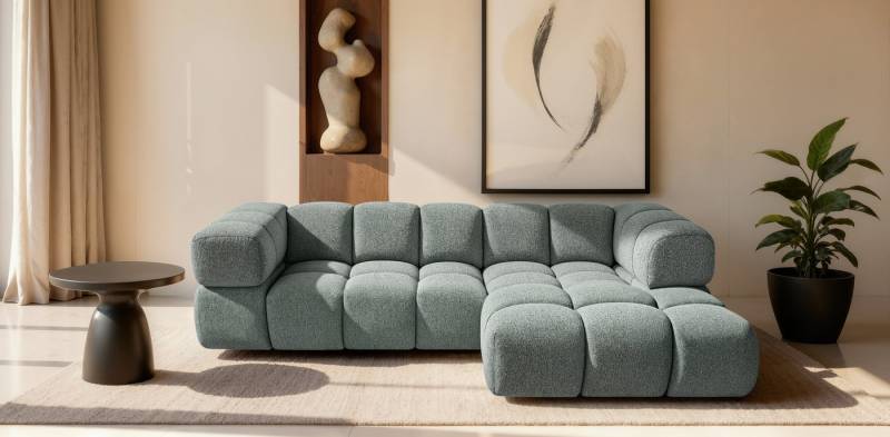 Kaiser Möbel Ecksofa Designsofa mit luxuriösem Strukturstoff im Stoff Puente AVERRO, Exklusive 3D-Struktur des Stoffes,Designorientiertes Premium-Ecksofa Kaiser Möbel Ecksofa Designsofa mit luxuriösem Strukturstoff im Stoff Puente AVERRO, Exklusive 3D-Struktur des Stoffes,Designorientiertes Premium-Ecksofa von Kaiser Möbel