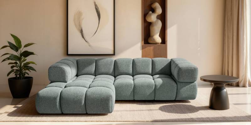 Kaiser Möbel Ecksofa Designsofa mit luxuriösem Strukturstoff im Stoff Puente AVERRO, Exklusive 3D-Struktur des Stoffes,Designorientiertes Premium-Ecksofa Kaiser Möbel Ecksofa Designsofa mit luxuriösem Strukturstoff im Stoff Puente AVERRO, Exklusive 3D-Struktur des Stoffes,Designorientiertes Premium-Ecksofa von Kaiser Möbel