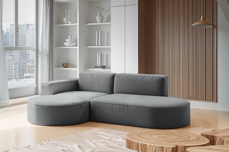 Kaiser Möbel Ecksofa Modernes L-förmiges Designer Modena Falten, HR-Schaum, Wellenfeder, Komfort Kaiser Möbel Ecksofa Modernes L-förmiges Designer Modena Falten, HR-Schaum, Wellenfeder, Komfort von Kaiser Möbel