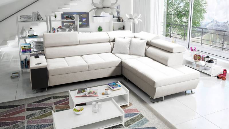 Kaiser Möbel Ecksofa Multifunktionaler Eckschrank MORENA VII in einer breiten Farbpalette von Kaiser Möbel