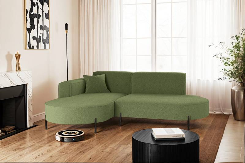 Kaiser Möbel Ecksofa Sofa L-Form Designer Modena Rein stoff Noel, Quelle, Poso von Kaiser Möbel