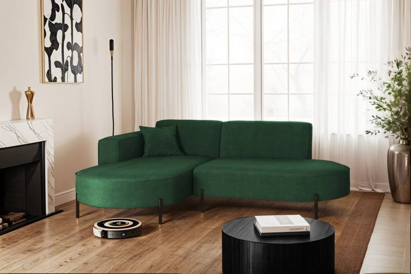 Kaiser Möbel Ecksofa Sofa L-Form Designer Modena Rein stoff Noel, Quelle, Poso von Kaiser Möbel