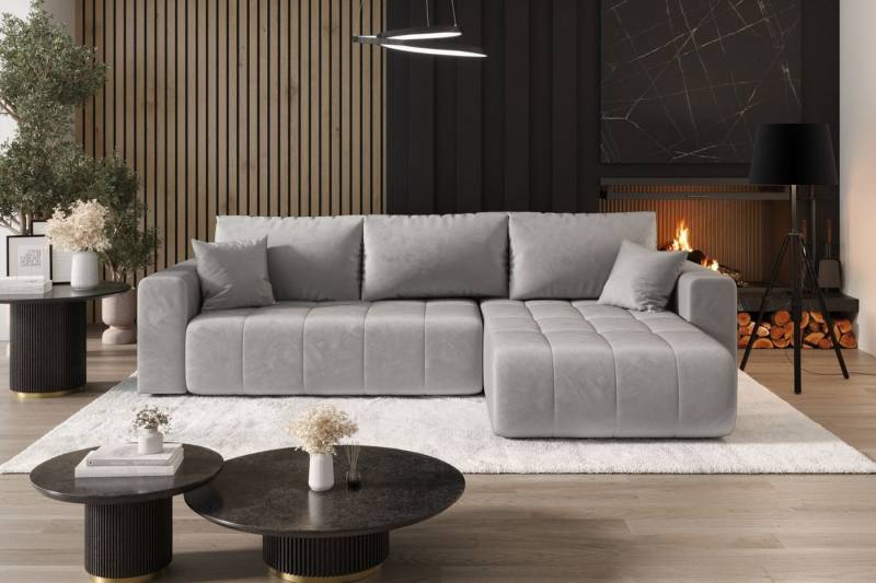 Kaiser Möbel Ecksofa Sofa L-form mit Schlaffunktion im Veloursstoff Monolith modernes MILO, L-Form,Samtweiche Veloursoberfläche,Wasserabweisender Stoff Monolith Kaiser Möbel Ecksofa Sofa L-form mit Schlaffunktion im Veloursstoff Monolith modernes MILO, L-Form,Samtweiche Veloursoberfläche,Wasserabweisender Stoff Monolith von Kaiser Möbel