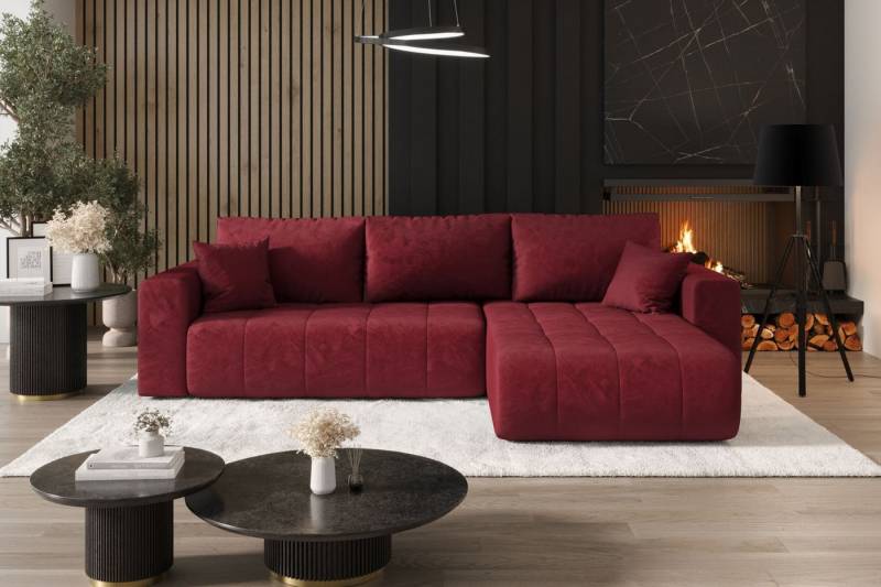 Kaiser Möbel Ecksofa Sofa L-form mit Schlaffunktion im Veloursstoff Monolith modernes MILO, L-Form,Samtweiche Veloursoberfläche,Wasserabweisender Stoff Monolith Kaiser Möbel Ecksofa Sofa L-form mit Schlaffunktion im Veloursstoff Monolith modernes MILO, L-Form,Samtweiche Veloursoberfläche,Wasserabweisender Stoff Monolith von Kaiser Möbel