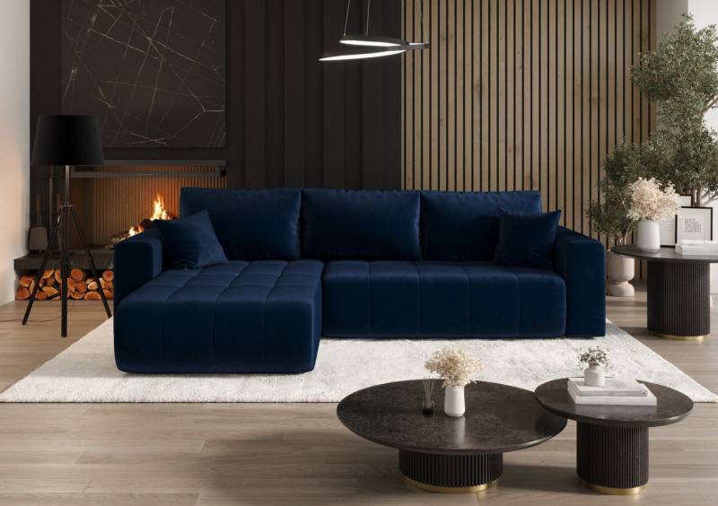 Kaiser Möbel Ecksofa Sofa L-form mit Schlaffunktion im Veloursstoff Monolith modernes MILO, L-Form,Samtweiche Veloursoberfläche,Wasserabweisender Stoff Monolith Kaiser Möbel Ecksofa Sofa L-form mit Schlaffunktion im Veloursstoff Monolith modernes MILO, L-Form,Samtweiche Veloursoberfläche,Wasserabweisender Stoff Monolith von Kaiser Möbel