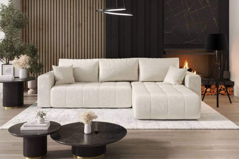 Kaiser Möbel Ecksofa Sofa L-form mit Schlaffunktion im Veloursstoff Monolith modernes MILO, L-Form,Samtweiche Veloursoberfläche,Wasserabweisender Stoff Monolith Kaiser Möbel Ecksofa Sofa L-form mit Schlaffunktion im Veloursstoff Monolith modernes MILO, L-Form,Samtweiche Veloursoberfläche,Wasserabweisender Stoff Monolith von Kaiser Möbel