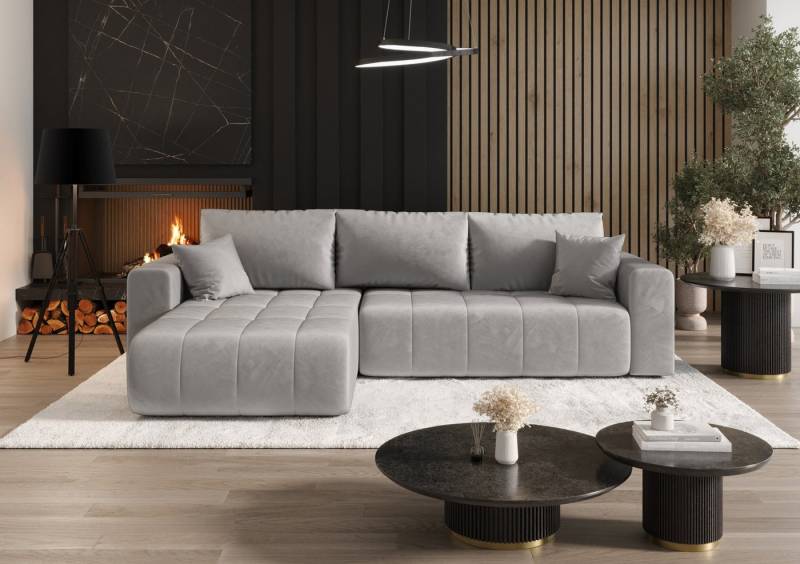 Kaiser Möbel Ecksofa Sofa L-form mit Schlaffunktion im Veloursstoff Monolith modernes MILO, L-Form,Samtweiche Veloursoberfläche,Wasserabweisender Stoff Monolith Kaiser Möbel Ecksofa Sofa L-form mit Schlaffunktion im Veloursstoff Monolith modernes MILO, L-Form,Samtweiche Veloursoberfläche,Wasserabweisender Stoff Monolith von Kaiser Möbel