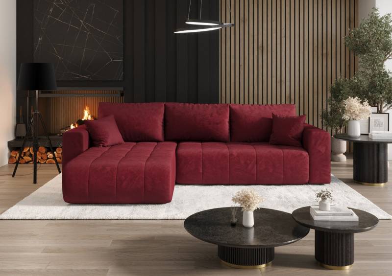 Kaiser Möbel Ecksofa Sofa L-form mit Schlaffunktion im Veloursstoff Monolith modernes MILO, L-Form,Samtweiche Veloursoberfläche,Wasserabweisender Stoff Monolith Kaiser Möbel Ecksofa Sofa L-form mit Schlaffunktion im Veloursstoff Monolith modernes MILO, L-Form,Samtweiche Veloursoberfläche,Wasserabweisender Stoff Monolith von Kaiser Möbel